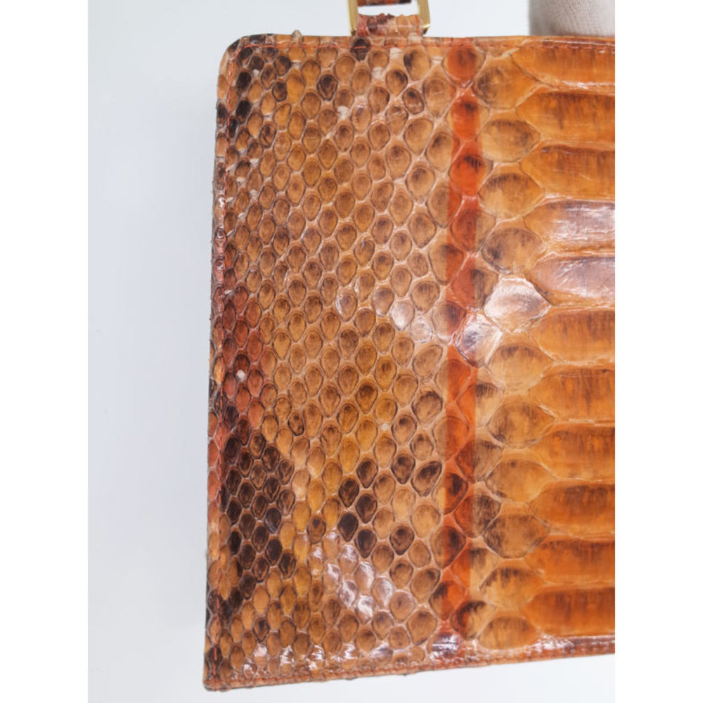 Fendi Python Brown Handbag - image 5